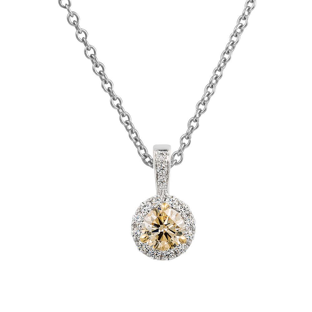 18k White Gold Diamond Necklace of One Diamonds Holloway Diamonds