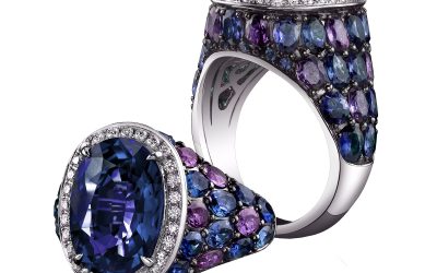 Robert Procop – Blue to Purple Colour Sapphire ring