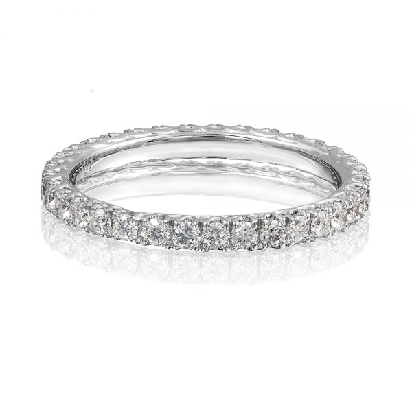 Claw Set Full Circle Diamond Wedding Band Holloway Diamonds
