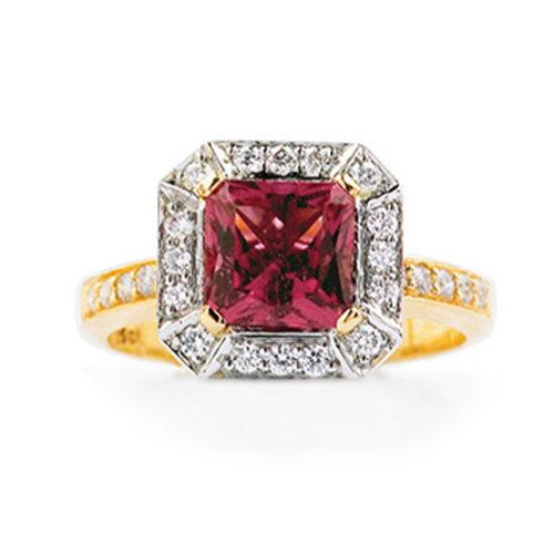 Princess Cut Ruby Ring