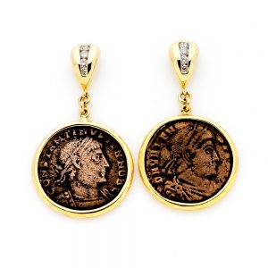 Ancient Roman Coin Earrings
