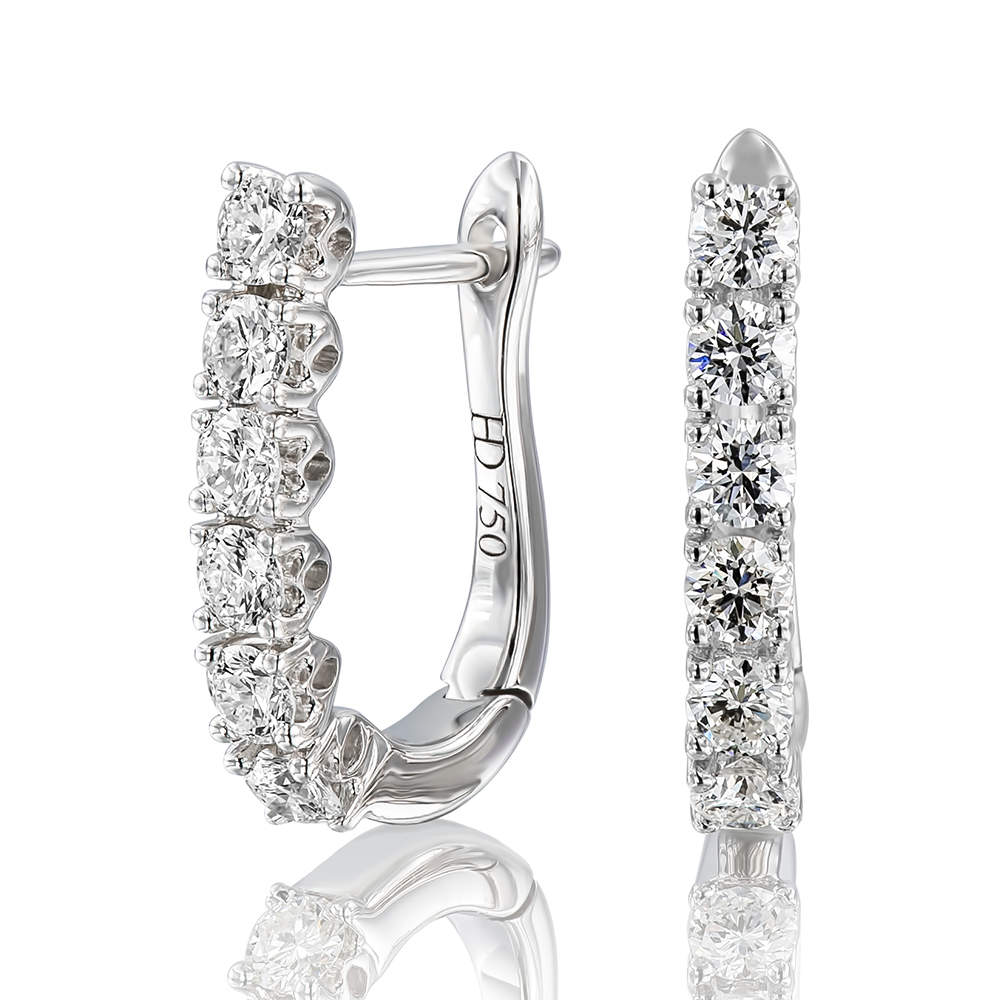 Diamond Line Drop Earrings Holloway Diamonds
