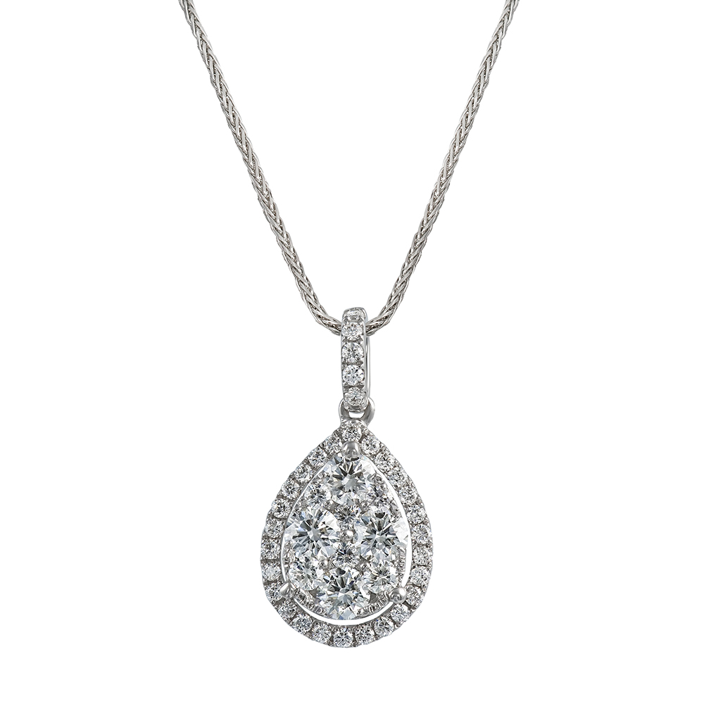Pear Shaped Diamond Pendant - Holloway Diamonds