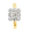 Princess Cut Diamond Cluster Ring