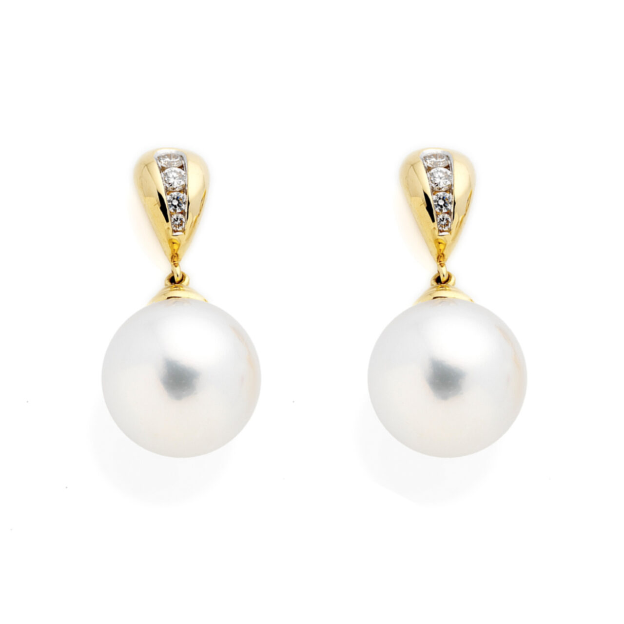 South Sea Pearl Diamond Earrings