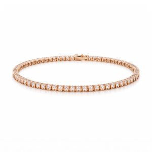 Pink Diamonds Tennis Bracelet