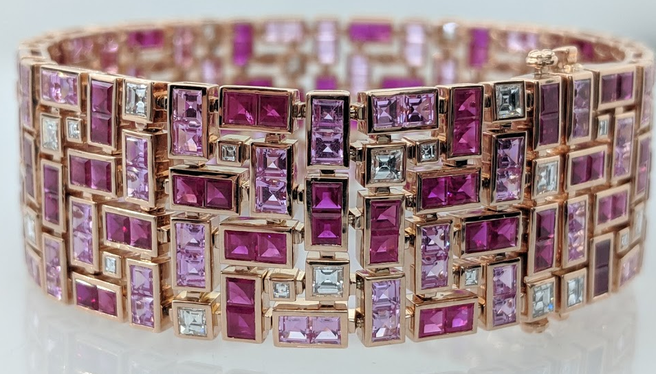 Robert Procop Ruby Pink Sapphire Bracelet