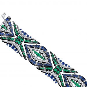 Robert Procop American Glamour Emerald & Blue Sapphire Bracelet