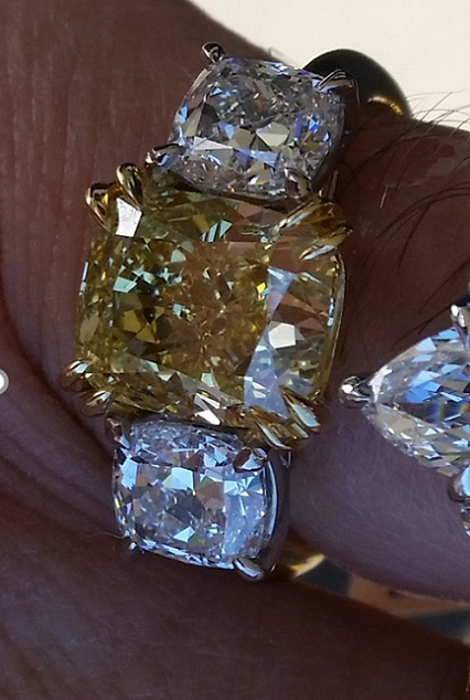 diamonds look dark in sunlight
