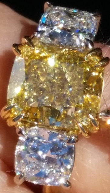 diamonds look dark in sunlight