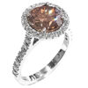Argyle Champagne Diamond Halo Ring - Image 2