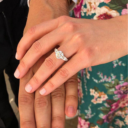 Princess Beatrice's Engagement Ring designed by Shaun Leane, at her royal wedding