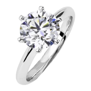 Brilliant Cut Classic Solitaire Diamond Ring