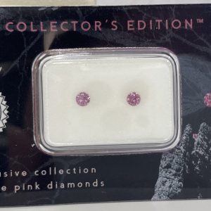 2 x Pink Argyle Diamonds in a collectors edition set