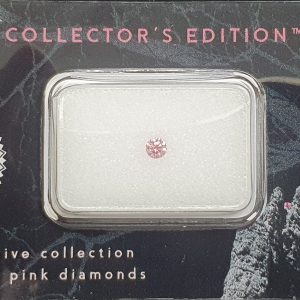 1 x Round Brilliant Cut Pink Argyle Diamond