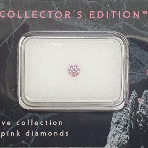 1 Round Brilliant Pink Argyle Diamond Collectors edition set