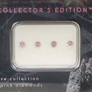 4 x Argyle Pink Diamonds in collectors edition set