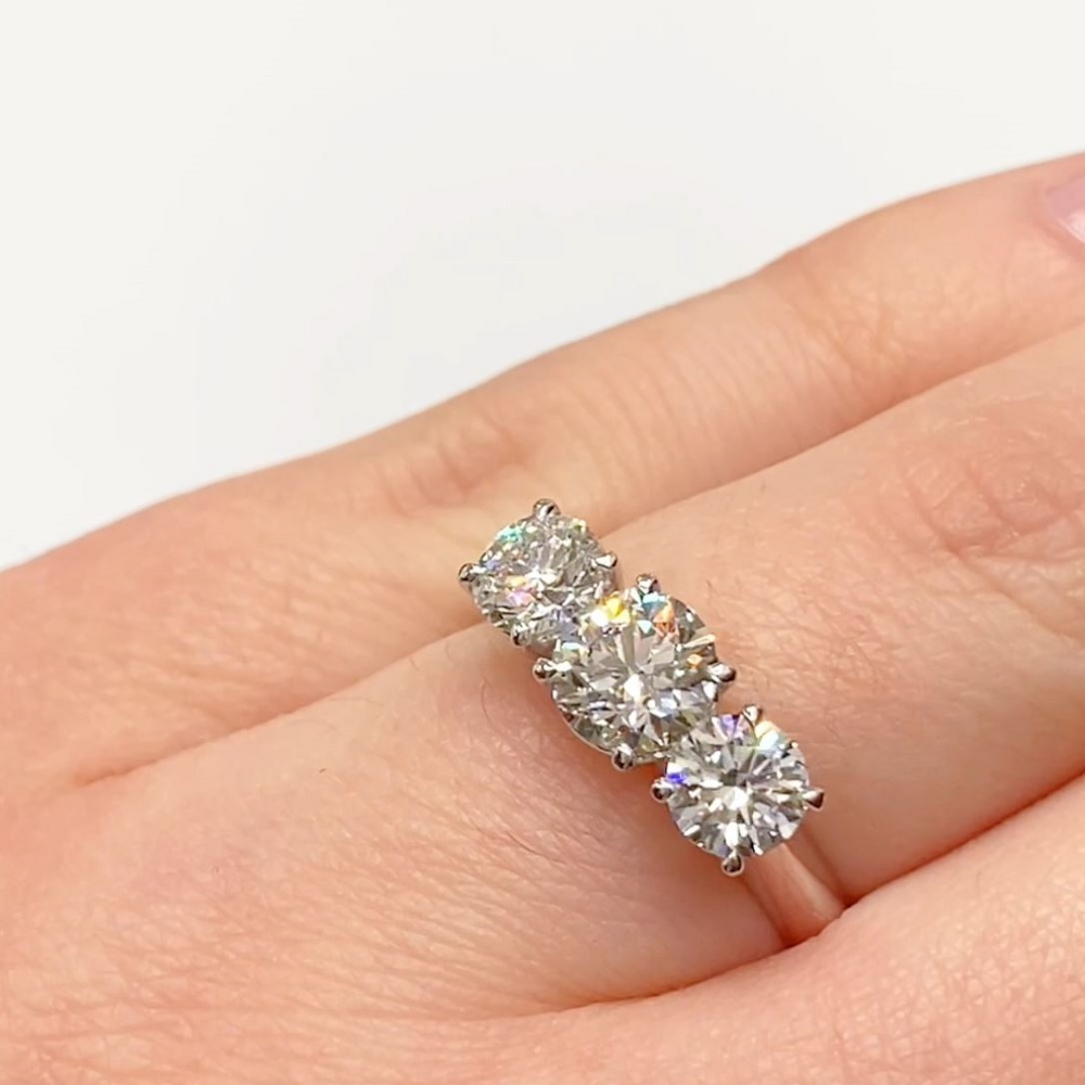 3 carat diamond ring with diamond band store