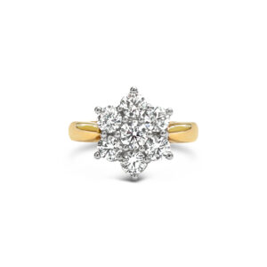Brilliant Cut Cluster Ring