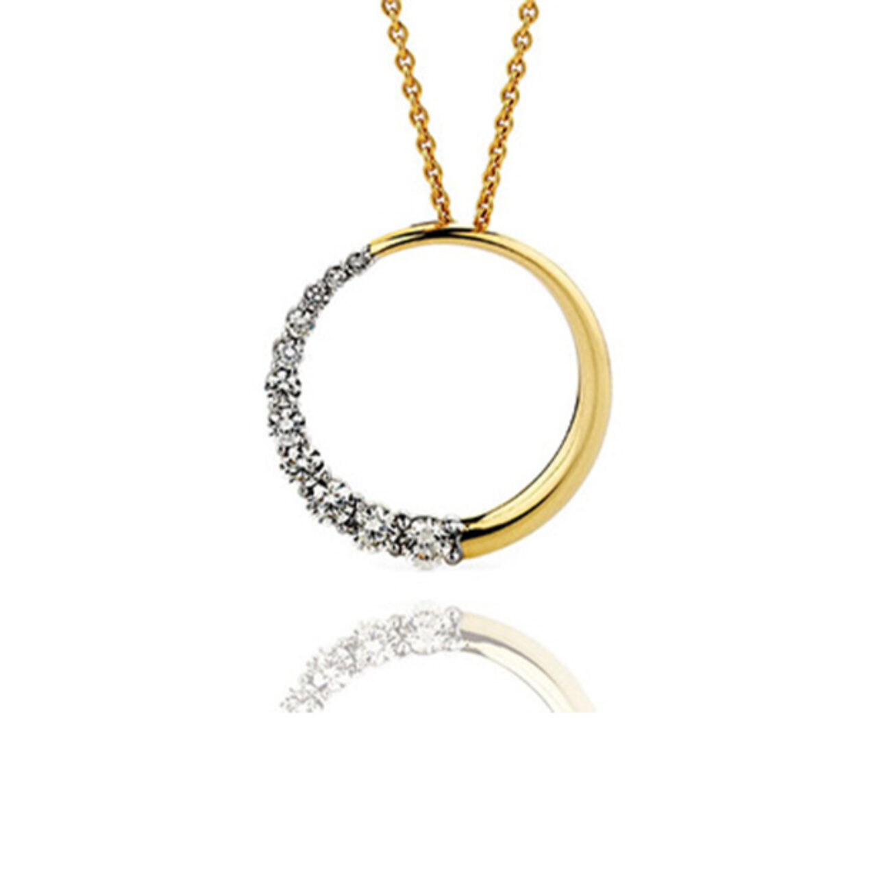 Graduated Diamond Pendant - Image 2