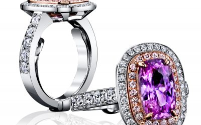 Robert Procop – Pink Sapphire & Diamond Ring