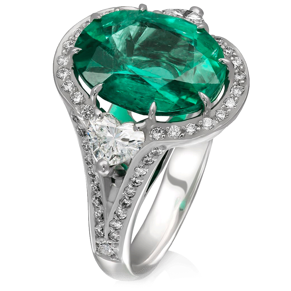 emerald engagement ring