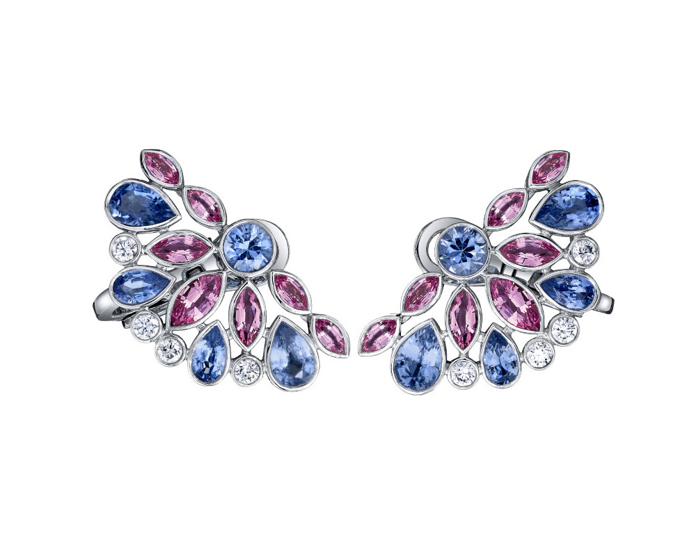 Robert Procop Light Blue Pink Sapphire De La Vie Cluster Earrings Holloway Diamonds v2 Robert Procop Light Blue Pink Sapphire De La Vie Cluster Earrings Holloway Diamonds
