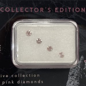 4 = 0.20ct Natural fancy pink collectors edition