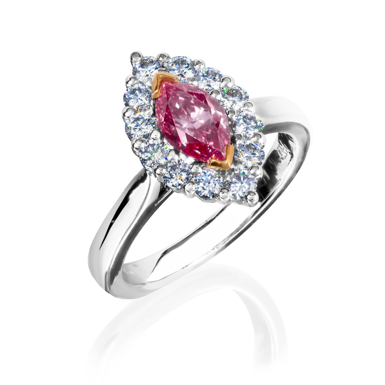 1ct Argyle Pink Marquise Diamond - Image 2