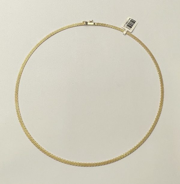 gold mesh link necklet