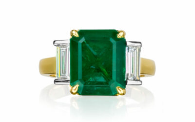 Emerald cut Emerald ring
