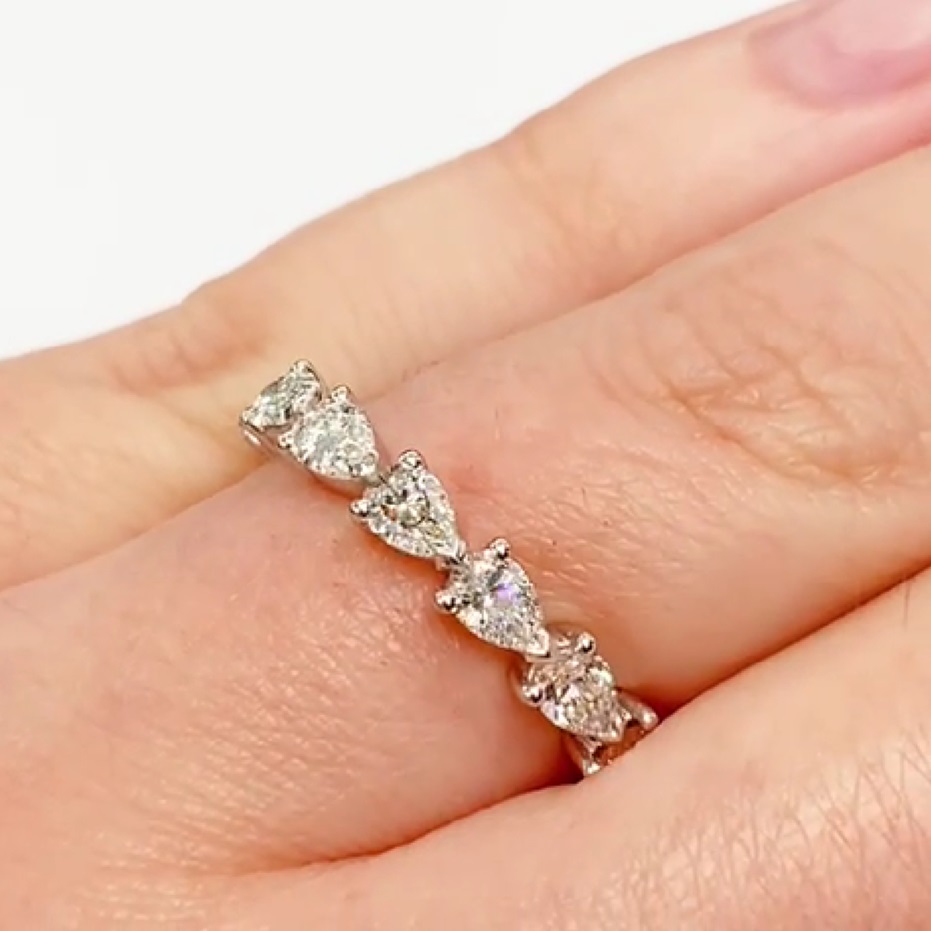 031411 - pear eternity ring