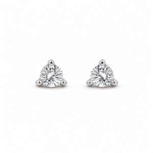 Solitaire Diamond Stud Earrings