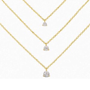 Diamond Solitaire Pendants