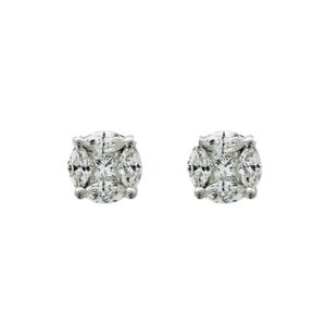 Diamond Cluster Earrings