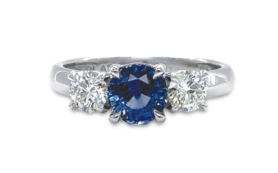 Sapphire & Diamond Ring