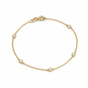 Scattered Diamond Bracelet - Yellow Gold
