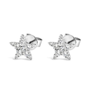 Diamond Star Stud Earrings