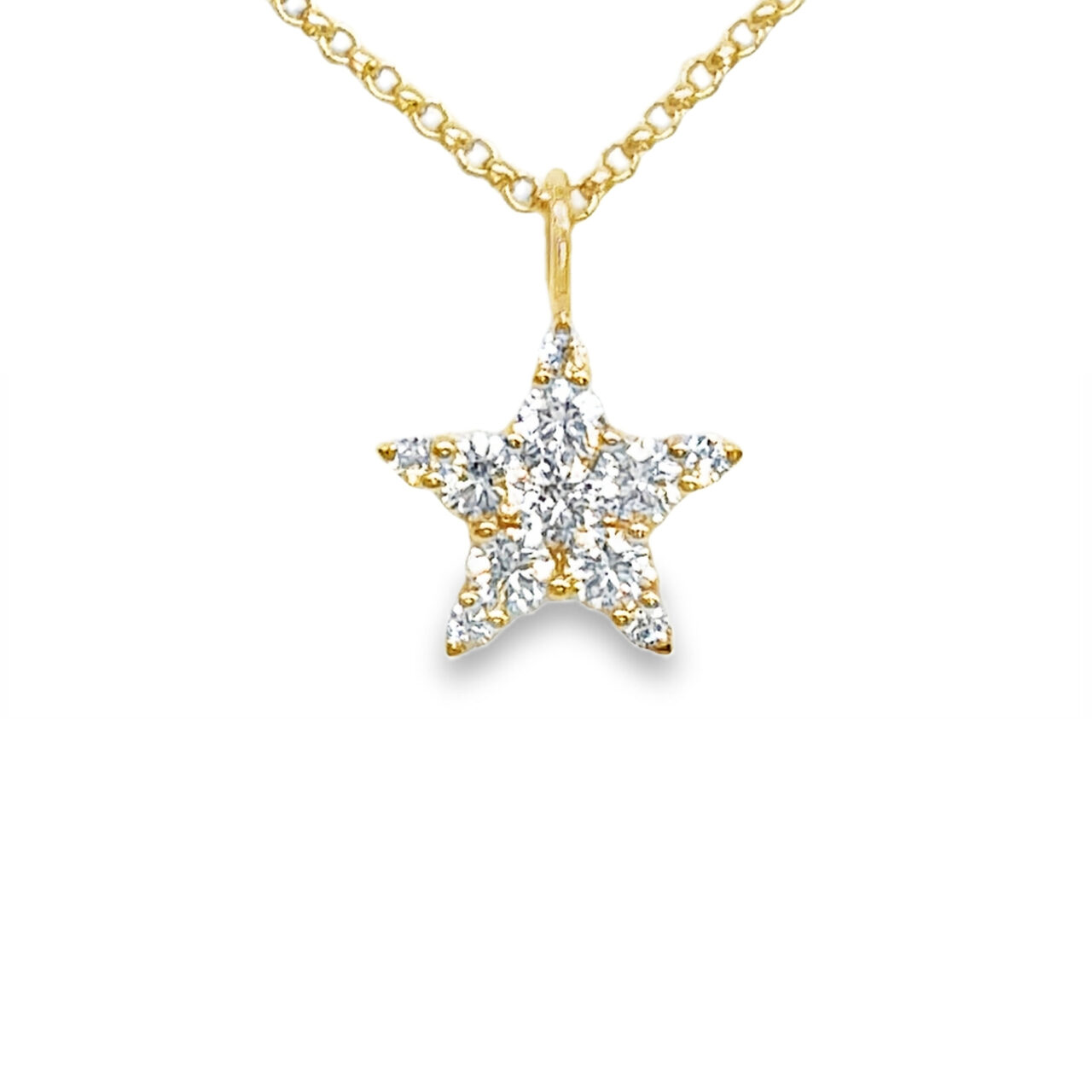 Diamond Star Pendant Necklace