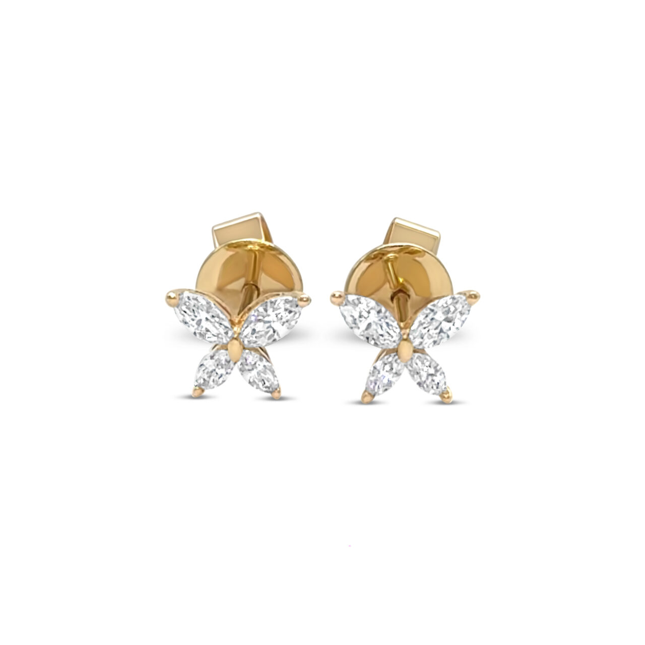 Diamond butterfly earrings
