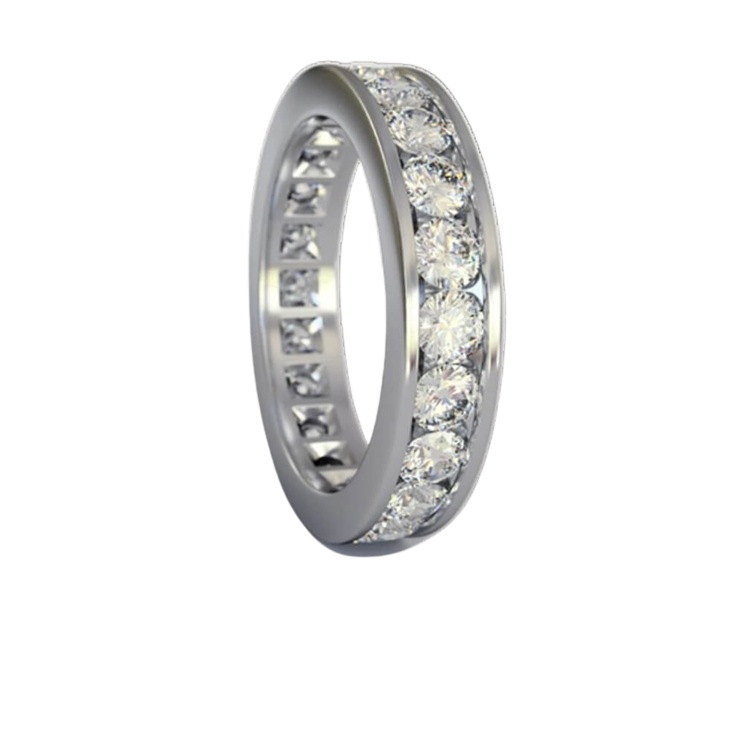 Channel Setting for Engagement Ring