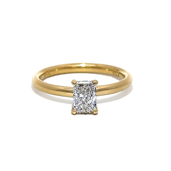 Radiant-Cut-Engagement Rings