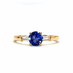 tanzanite and diamond dress ring