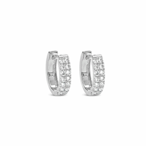Double Row Diamond Huggies
