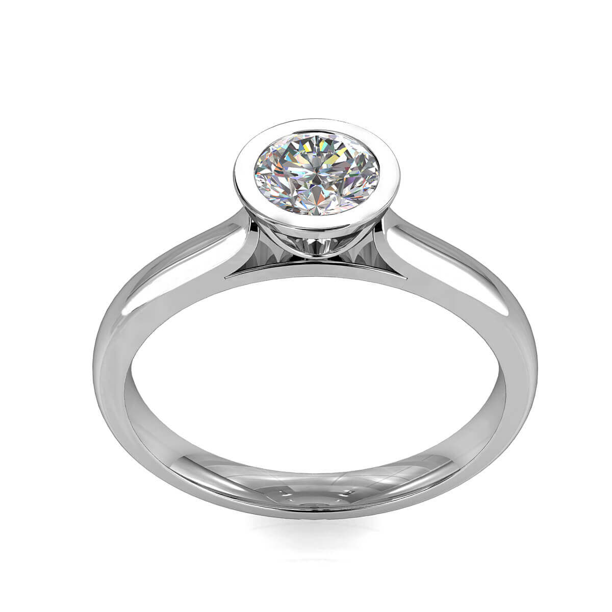bezel setting for engagement ring