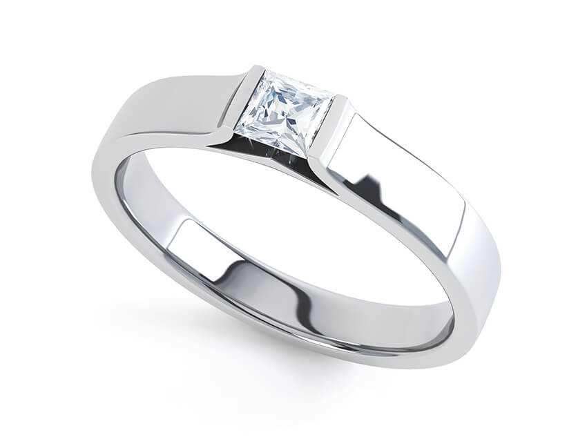 tension setting for engagement ring