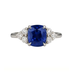 Sri Lankan Sapphire & Diamond Ring
