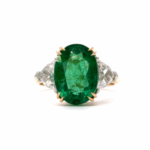 Emerald & Diamond Dress Ring