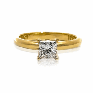 Princess Cut Solitaire Diamond Ring