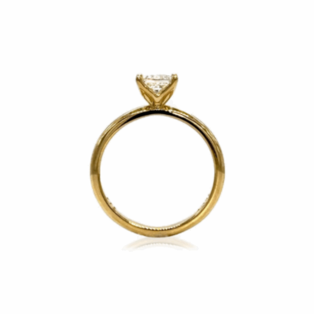 Princess Cut Solitaire Diamond Ring - Image 3